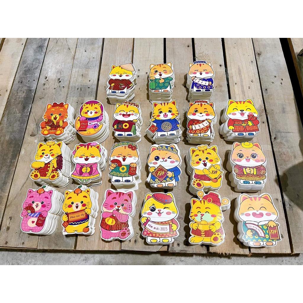SỈ 500 BAO LÌ XÌ CHIPI MÈO THẦN TÀI 2023, SHOP GIAO MIX NHIỀU MẪU