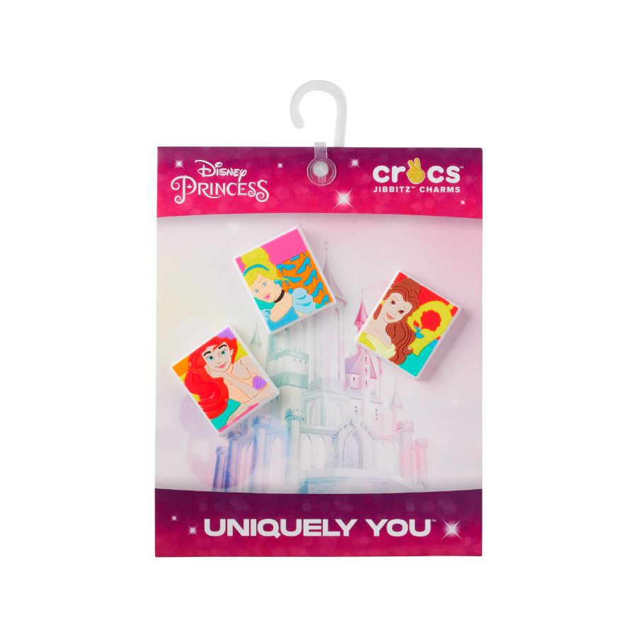 Sticker nhựa jibbitz unisex Crocs Disney Princess Portrait