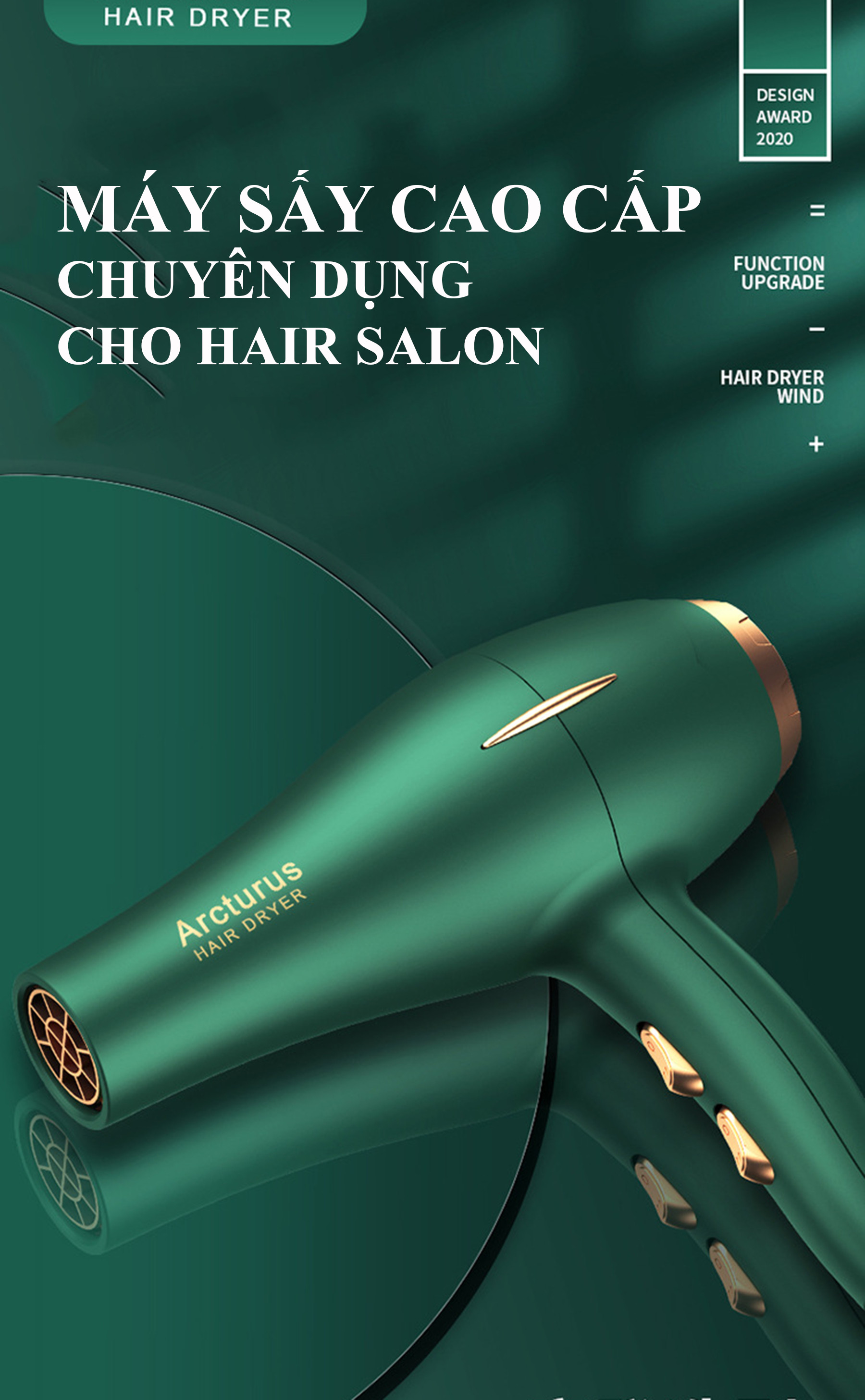 Máy Sấy Tóc Cao Cấp Công Suất Lớn 2200W Chuyên Dụng Cho Hair Salon - Máy Sấy Tóc Bổ Sung Ion Dưỡng Ẩm, Làm Mềm Mượt Tóc - Máy Sấy Tóc Cao Cấp Động Cơ Êm Ái, Ổn Định – Chính Hãng VinBuy