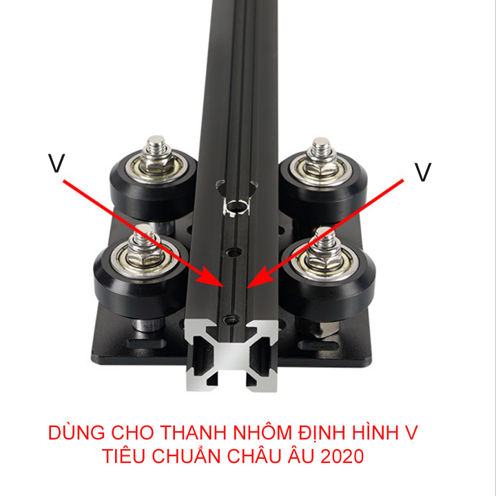 Bộ PAD bánh xe V-slot cho thanh nhôm định hình dễ dàng mở rộng openbuild