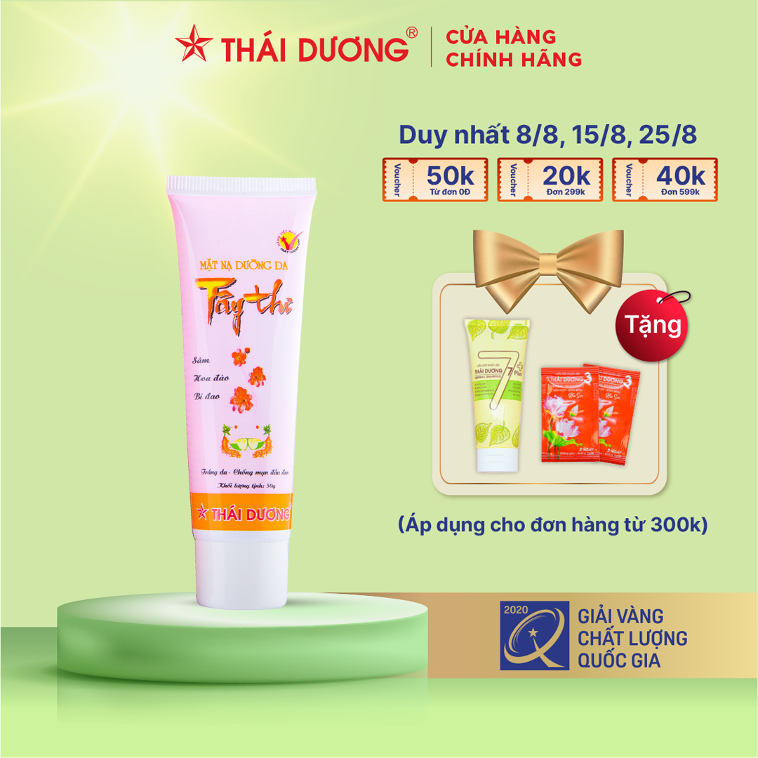 Mặt nạ Tây Thi dưỡng trắng hồng da Sao Thái Dương 50g