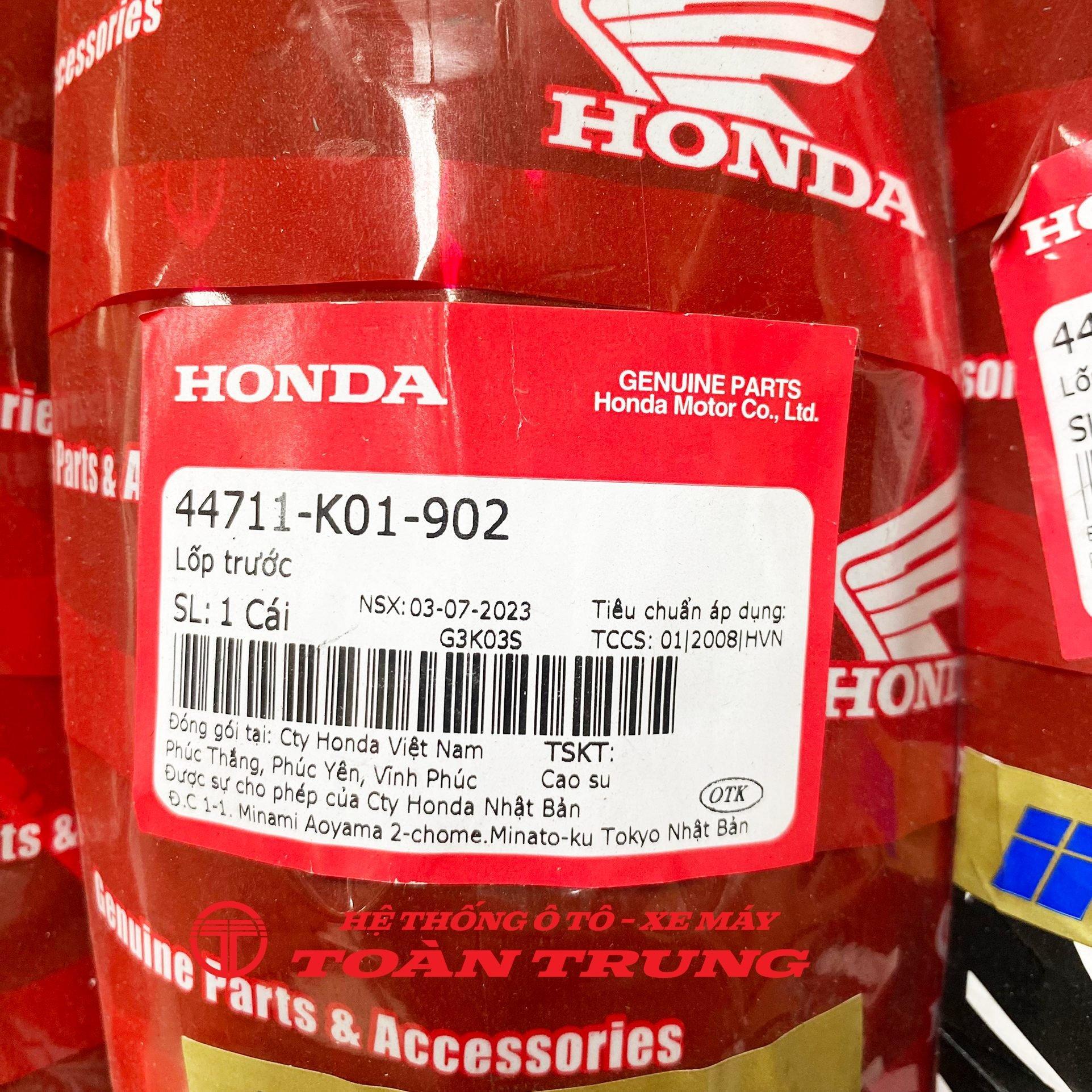 Lốp trước SH 125/150 (2012-2024) chính hãƞg Honda &quot;44711K01902&quot;