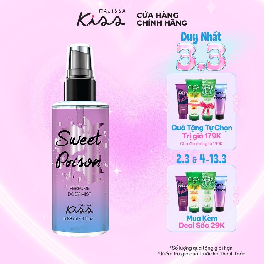 Xịt Thơm Toàn Thân Hương Nước Hoa Malissa Kiss - Hương Sweet Poison 88ml