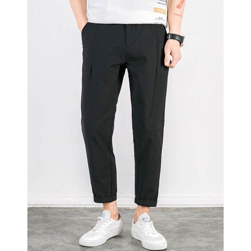 QUẦN KAKI TRƠN BAGGY NAM NỮ ỐNG XUÔNG UNISEX JOGGER XUÔNG TRƠN,Quần nam nữ Quần cullotes trơn basic trơn ống rộng unisex