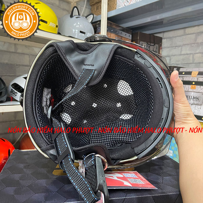 Nón bảo hiểm nửa đầu có kính Asia MT-106k - Nhiều màu - Chính hãng