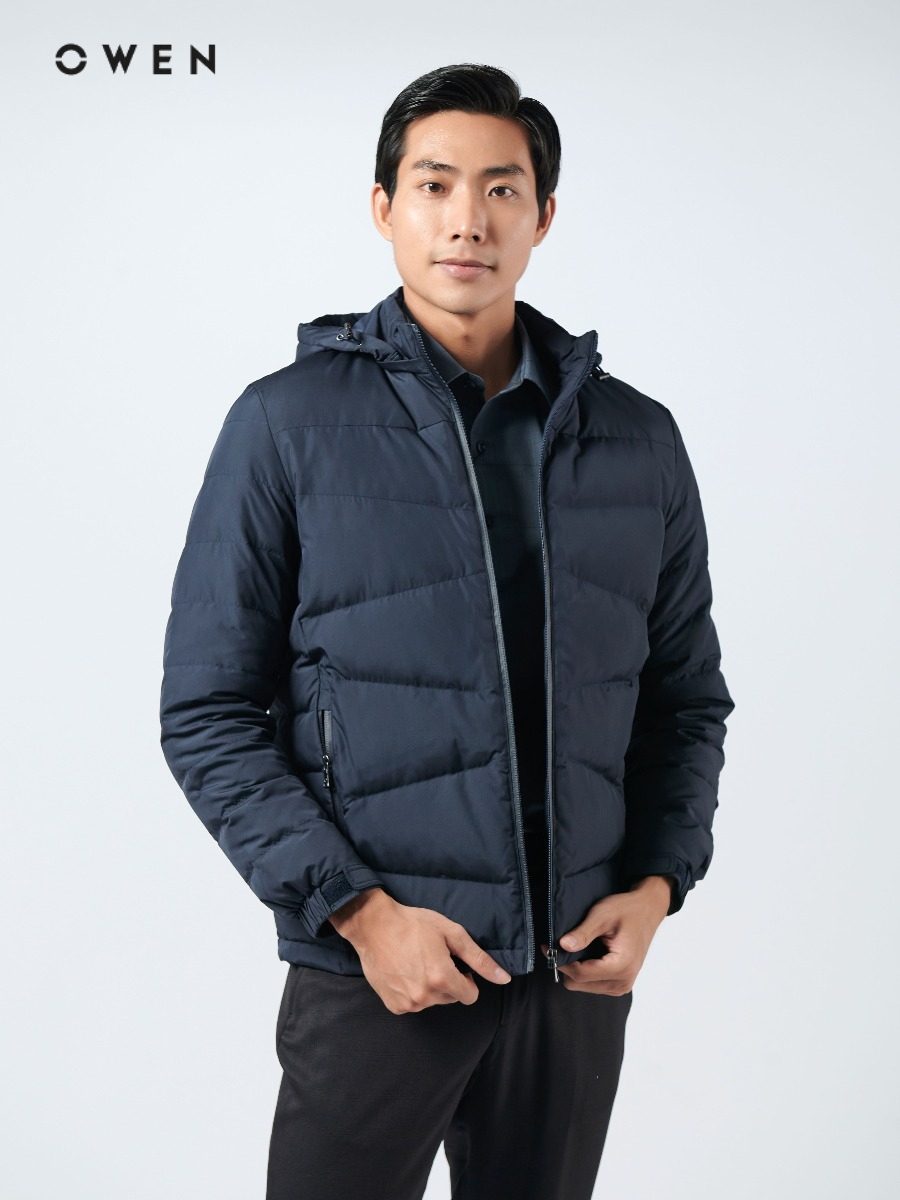 OWEN - Áo phao lông vũ Owen màu NAVY 220726 - Siêu nhẹ siêu ấm