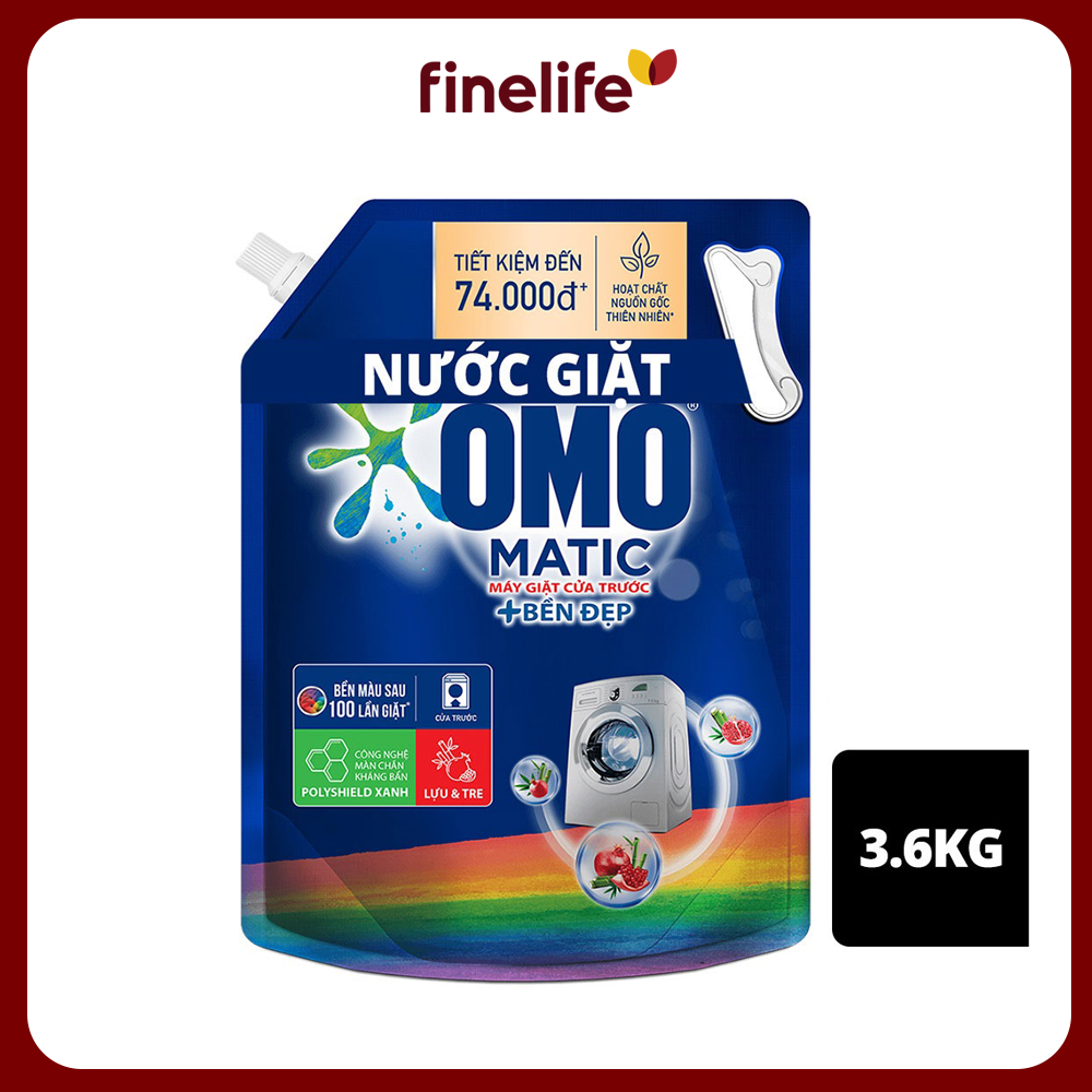 Nước giặt Omo Matic cửa trước bền đẹp túi 3.6kg - 3524682