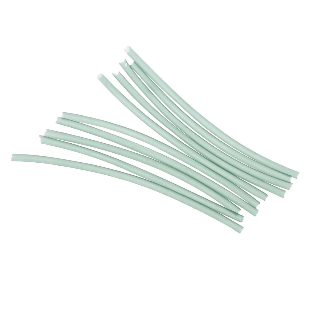 10Pcs Fishing Rig Making Heat Shrink Rig Tubes Sleeve Hook Connector White