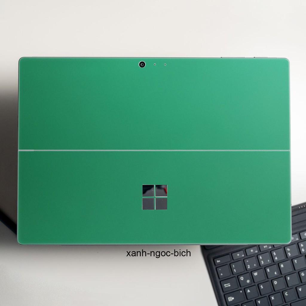 Skin dán Aluminum Chrome xanh ngọc bích cho Surface 3 2015; Go, Go 2, Go 3; Pro 2 3 4 5 6 7 8 X