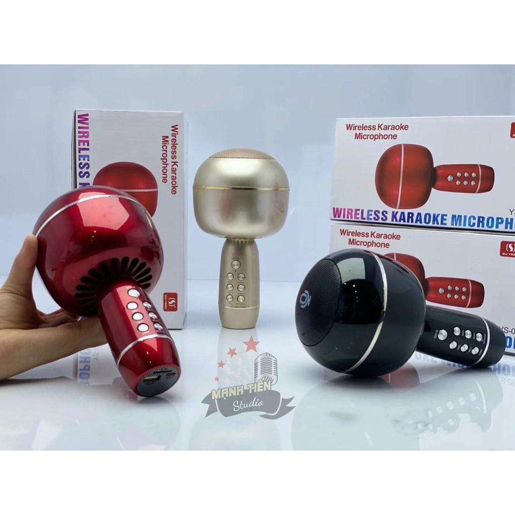 Mic karaoke kèm loa  không dây bluetooth YS - 09 đầy đủ hiệu ứng đổi giọng người già trẻ em siêu hay âm thanh