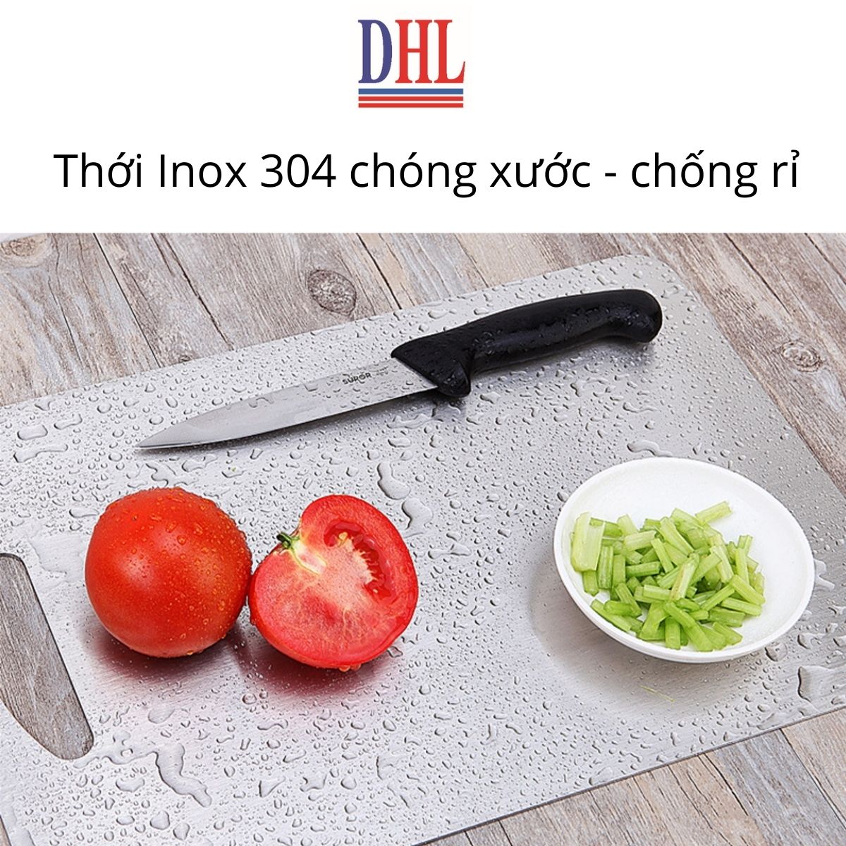 Thớt inox 304 nguyên khối kháng khuẩn hàng cao cấp