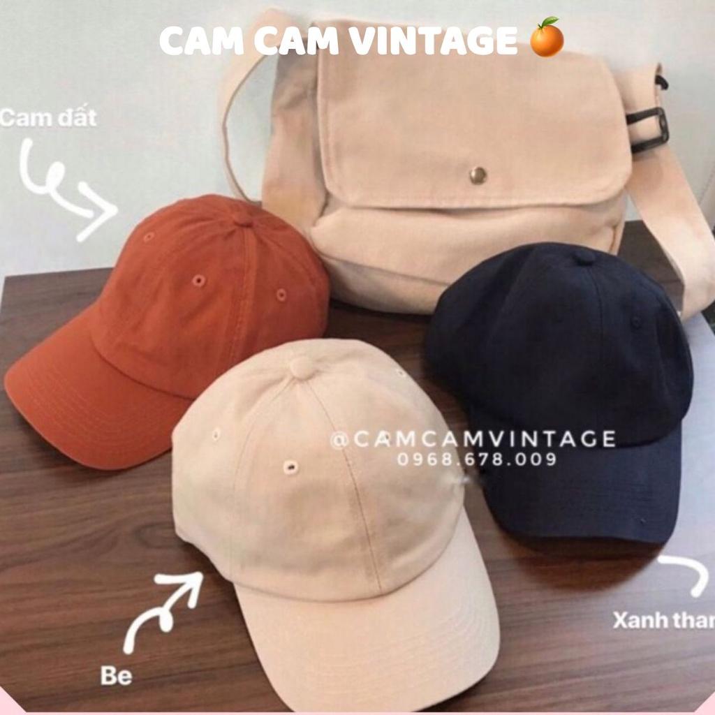 MŨ PHỚT NÓN LƯỠI TRAI ULZZANG LOẠI TONE VINTAGE - Camcamvintage