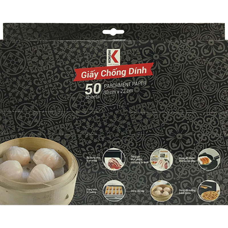 Combo 2 Túi Giấy Chống Dính Kokusai GCDD00004923 (50 Tờ/Túi)