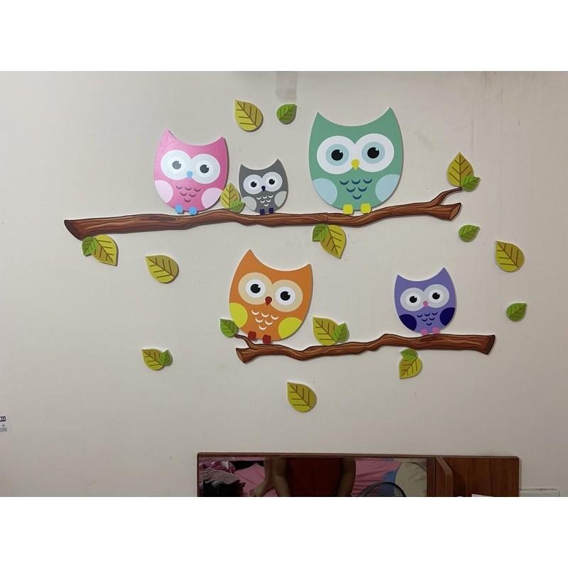 Bộ cú decor trang trí văn phòng- phòng ngủ- phòng khách
