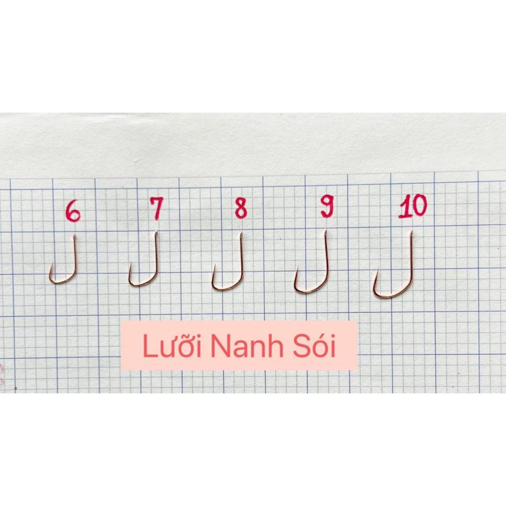 Hộp 50 lưỡi câu Nanh Sói - Lưỡi câu cá Răng Sói thể thao siêu Bén - Mảnh - Nhẹ chuyên dành thi đấu và câu dịch vụ