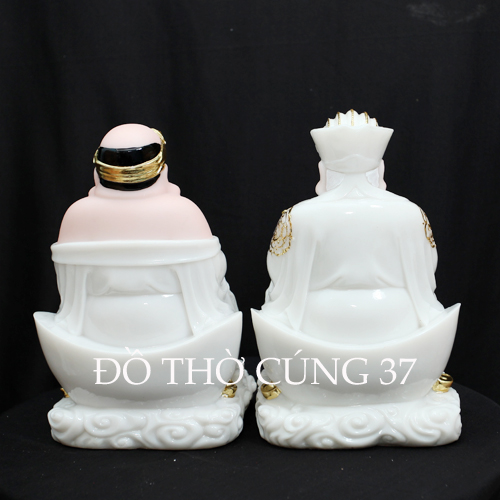 THẦN TÀI THỔ ĐỊA MÀU TRẮNG - BỘT ĐÁ CAO CẤP - HÀNG NHẬP KHẨU