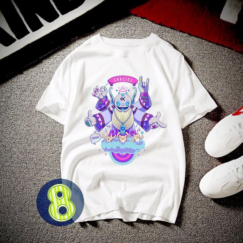 Áo thun unisex họa tiết hoạt hình ATN405