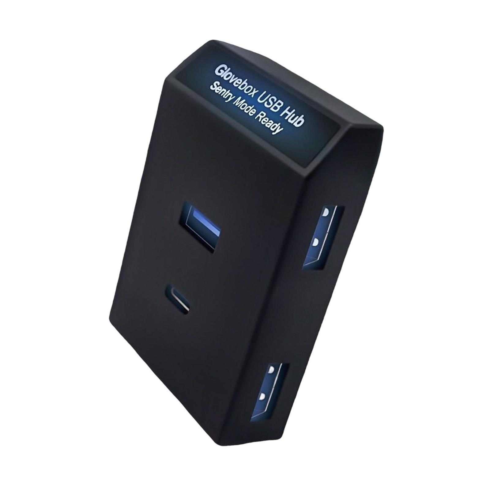 USB Hub Music Listening Fast Charge USB Docking Station for Model Y