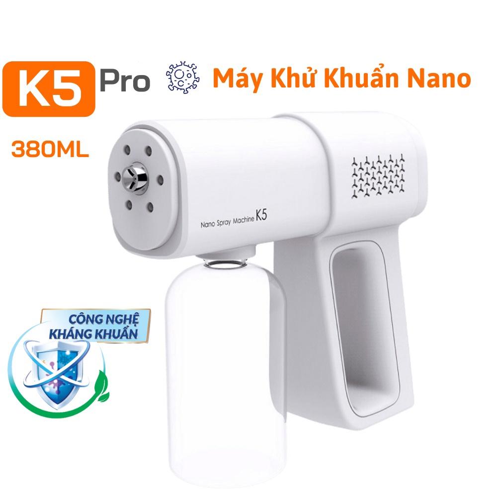 Máy xịt khử khuẩn cầm tay K5 Pro, Súng khử khuẩn cao cấp