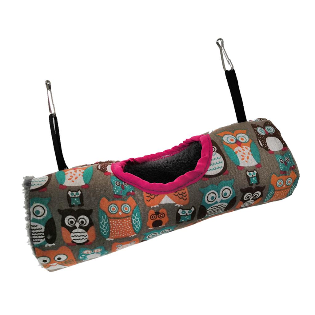Small Animal Tunnel Hammock Toy Hut Soft for Hamster Sugar Glider Pet Supply