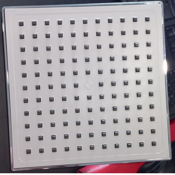 Bát sen tắm đứng KAG-BS40 , Bát sen tắm phun mưa vuông 20x20 cm, Đầu sen phun mưa tia nước nhiều phun nước tốt