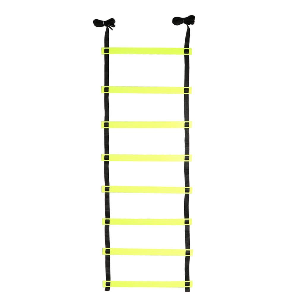 Agility Ladder- 8 Adjustable Rungs Fitness Speed Training Equipment with Carry Pouch Bag- Fit for Adults/Kids/Athletic Football Training