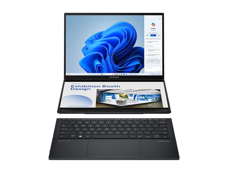 Asus ZenBook Duo OLED UX8406MA-PZ142W (Intel Core Ultra 9 185H | 32GB | 1 TB | Intel Arc | 14 inch 3K | Cảm ứng | Win 11 | Xám) - HÀNG CHÍNH HÃNG