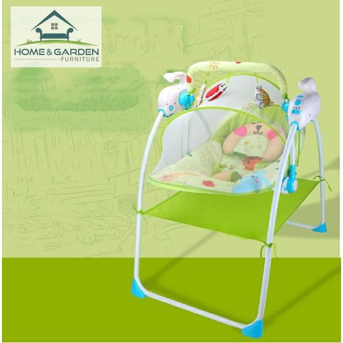 Nôi đưa tự động cho bé có nhạc Boss Baby - Home and Garden