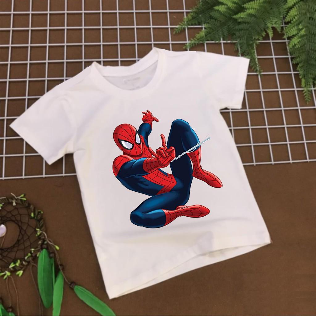 Áo Thun In Hình Người Nhện Spider Man Dành cho Trẻ em