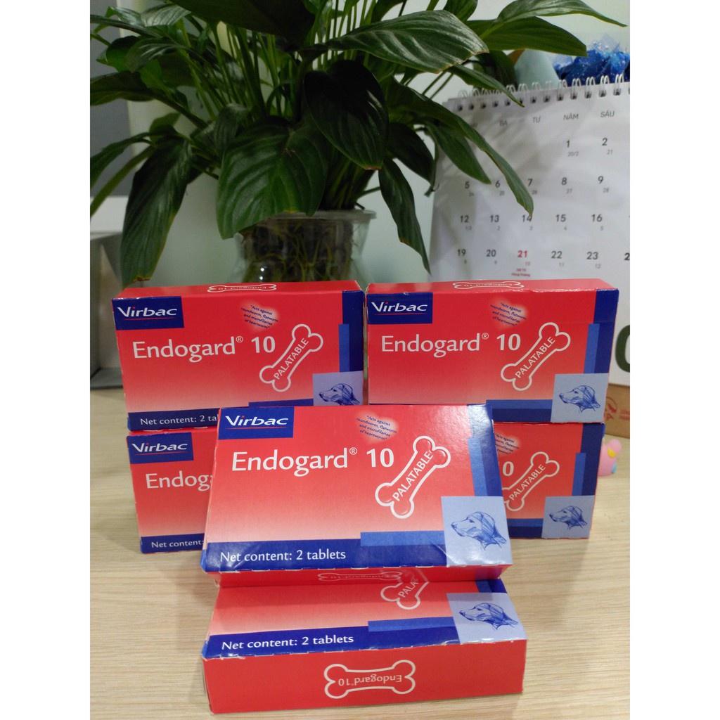 Endogard 10 VirBac - Pháp trừ giun sán và giun tim cho cún cưng - hộp 2 viên