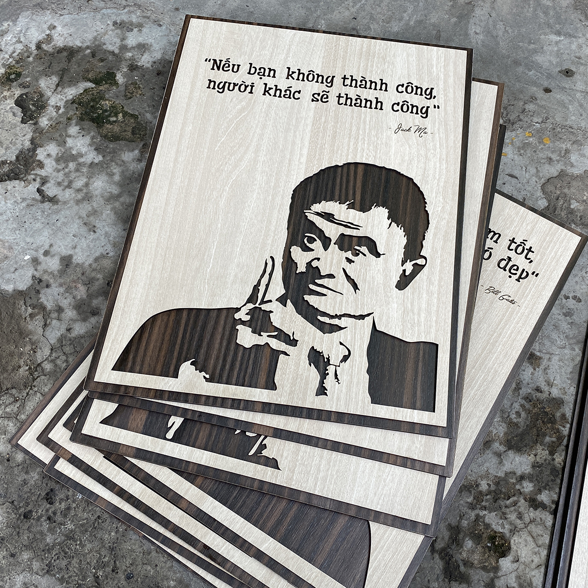 ️️Tranh treo tường tạo động lực câu nói hay của Jack Ma TBIG042 "nếu bạn không thành công, người khác sẽ thành công"