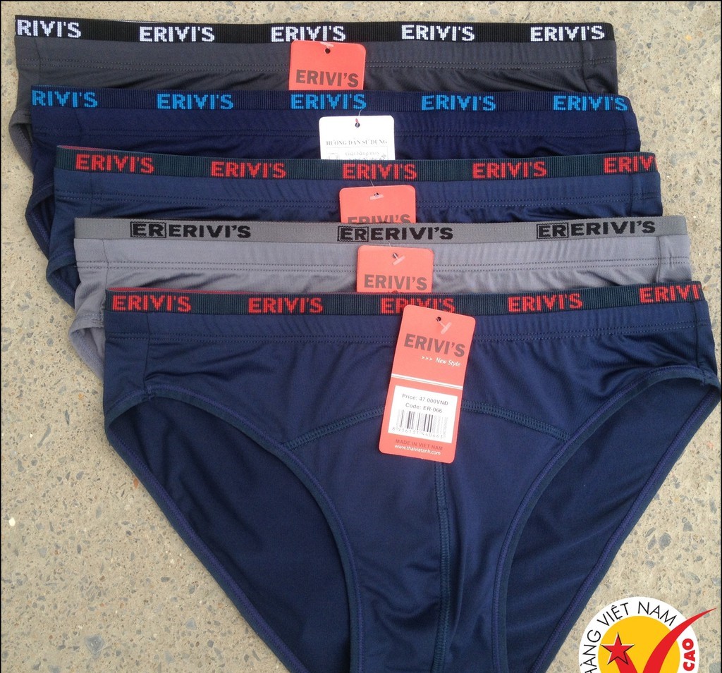 Quần Lót Nam Cotton Lưng Nhỏ Erivi’s 069 – Êm Ái, Gọn Gàng, Mát Lạnh Cả Ngày
