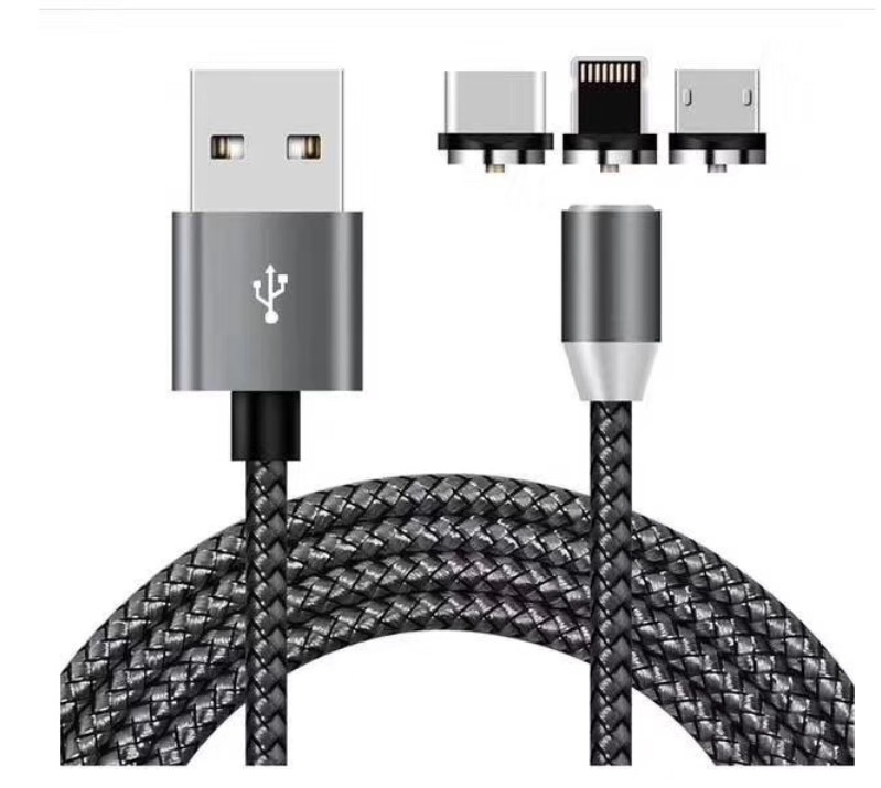 Cáp sạc tự động kết nối - MÀU ĐEN. Kế nối tất cả các thiết bị thông minh Smart Multi, tự động kế nối ở khoảng cách cho phép Auto Connect, cáp bọc dù chống đứt
