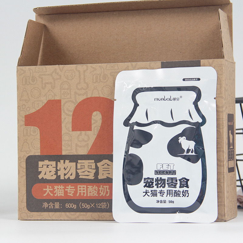 SỮA CHUA CHO CHÓ MÈO MONBAB TĂNG CƯỜNG MIỄN DỊCH, TIÊU HOÁ 50G