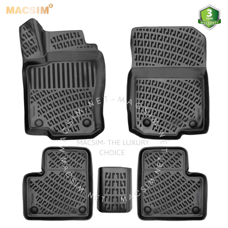 Thảm lót sàn ô tô nhựa TPU Silicon Mercedes M-Class W166 third generation/GLE-Class 2011-2015/2015-2019 facelift Nhãn hiệu Macsim