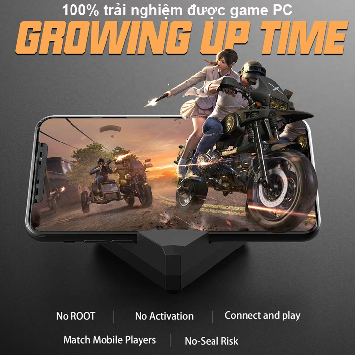 Bàn phím giả cơ FREE WOLF K15 + Tặng Kèm Bộ Chuyển Đổi FREEWOLF G5 hỗ trợ chơi game PUBG Mobile cho Android, IOS, iPad như PC - HÀNG NHẬP KHẨU