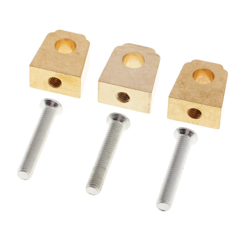 3 Sets Brass Upholstery Home Furniture Wooden Door Lock Hardware Accessories Replacement Parts Gold