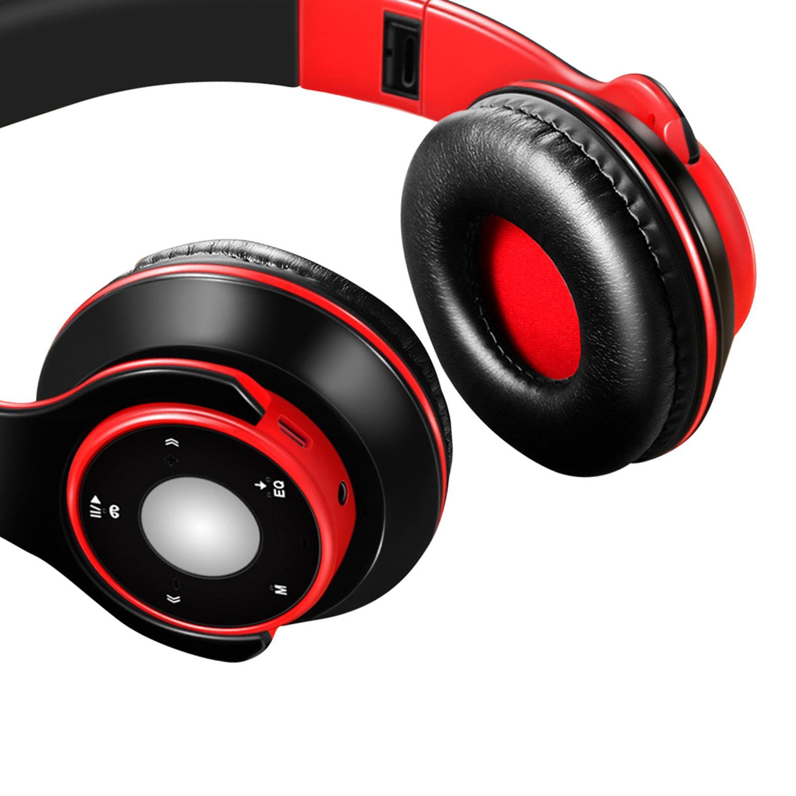 Bluetooth Headset Foldable Adjustable Over Ear Cosy Earpads for Teens