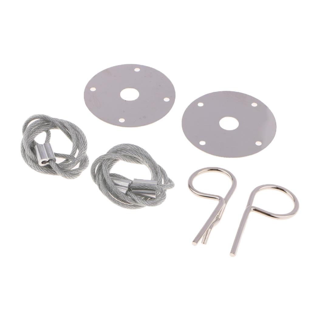 Universal Car Plus Flush Hood Latch Pin Engine Bonnet Locking Hood Kit