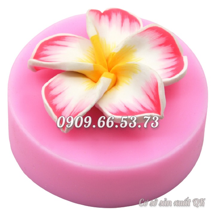 Khuôn rau câu silicon hoa sứ 5 cánh - Mã số 1608