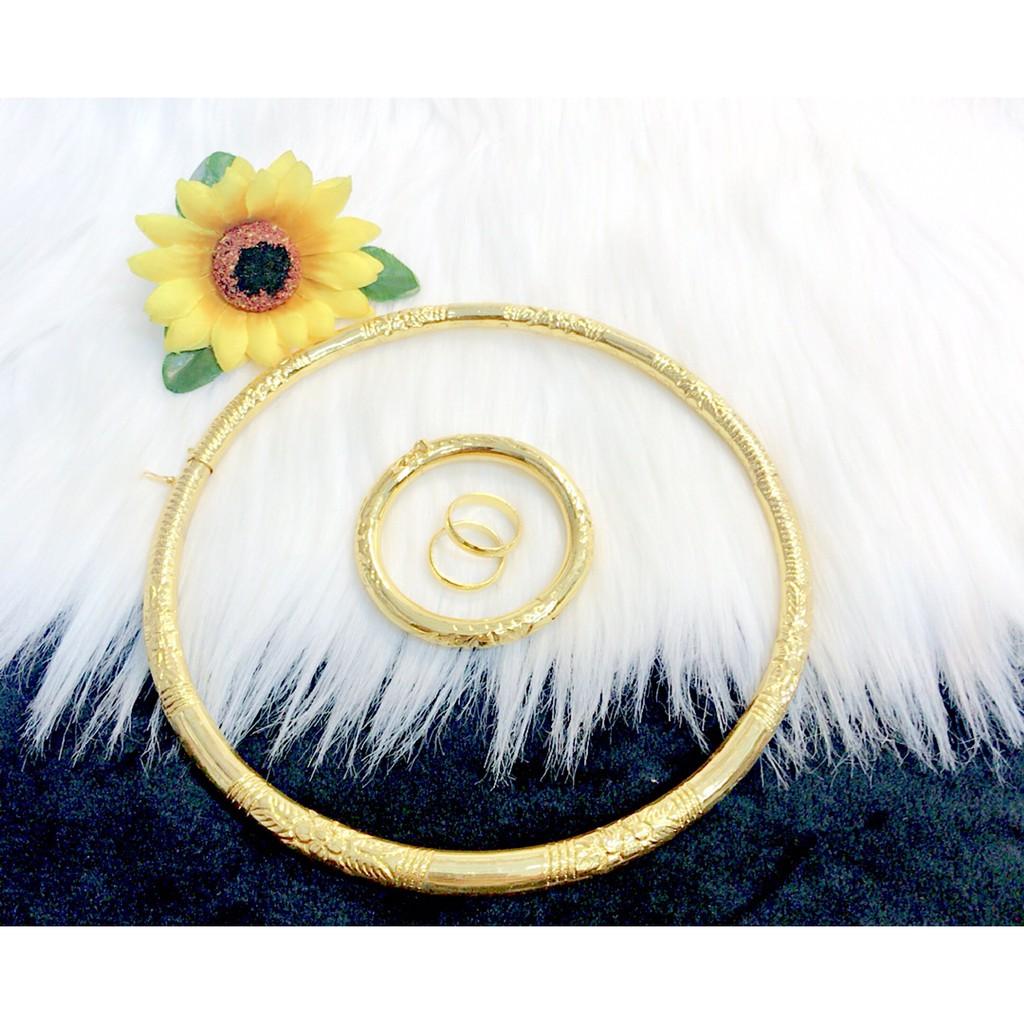 Bộ trang sức cưới mạ vàng 24k