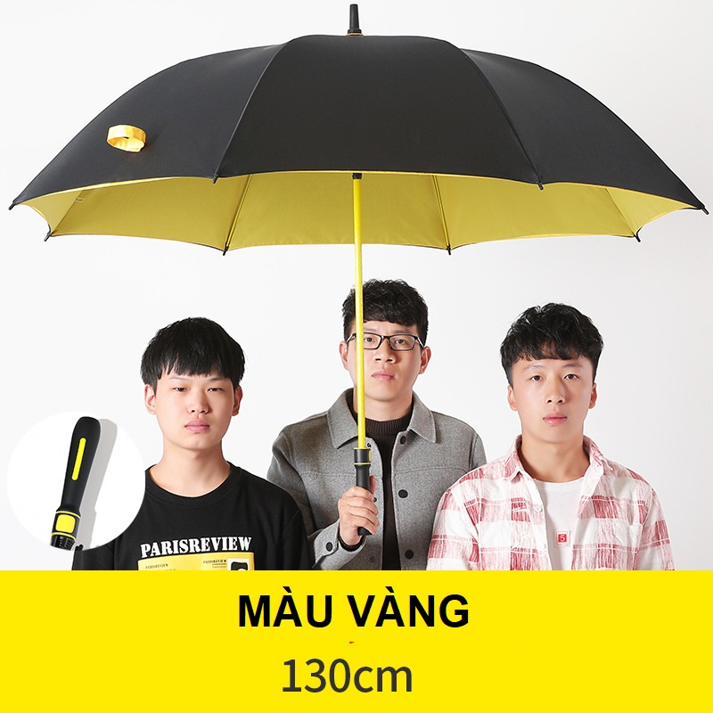 Ô dù size lớn 130 cm 2 lớp vải che mưa, nắng, chống tia UV tốt hơn hàng cao cấp