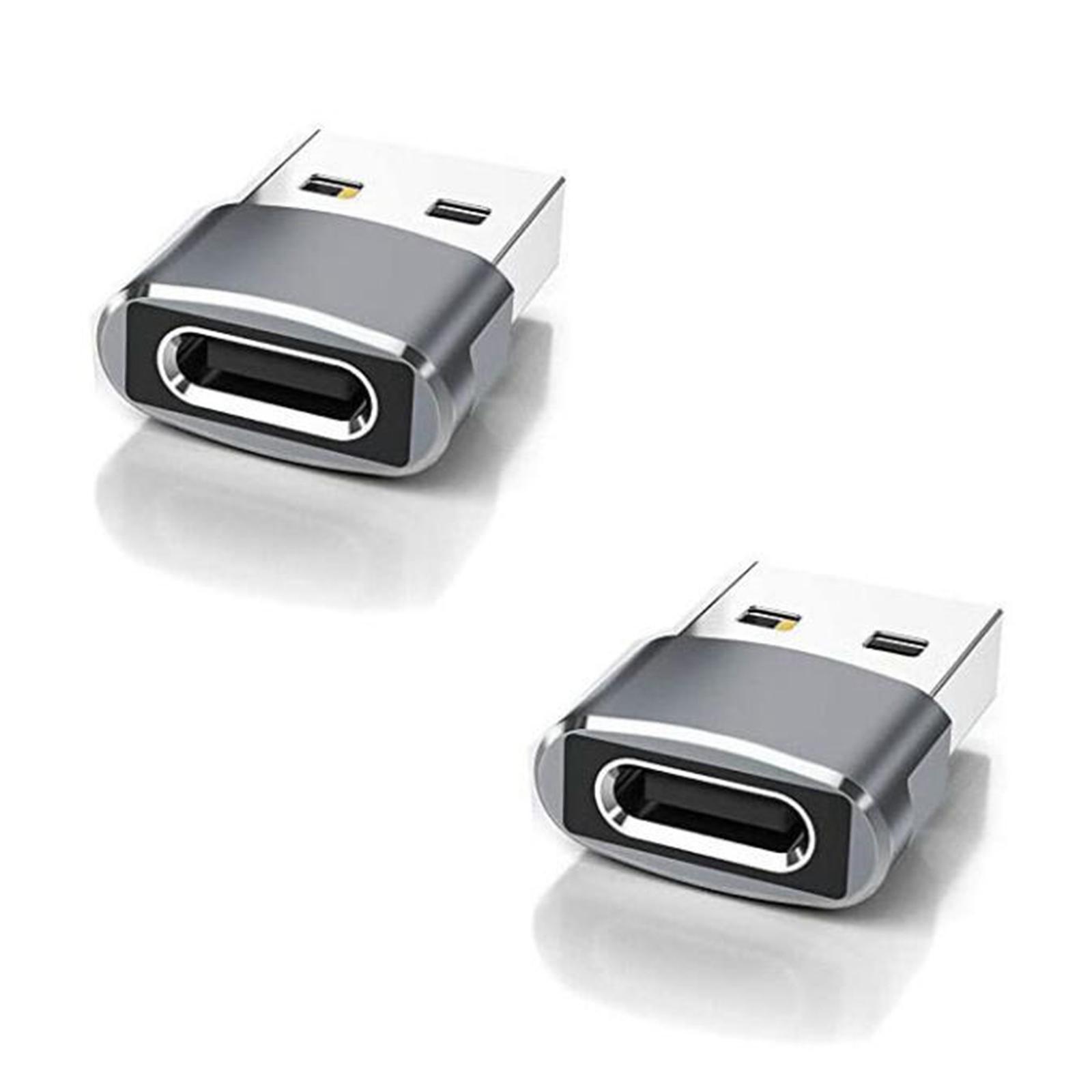 3 Pieces Type-.1 to USB 2.0 Adapter Plug Transfer Female to Male for Laptop