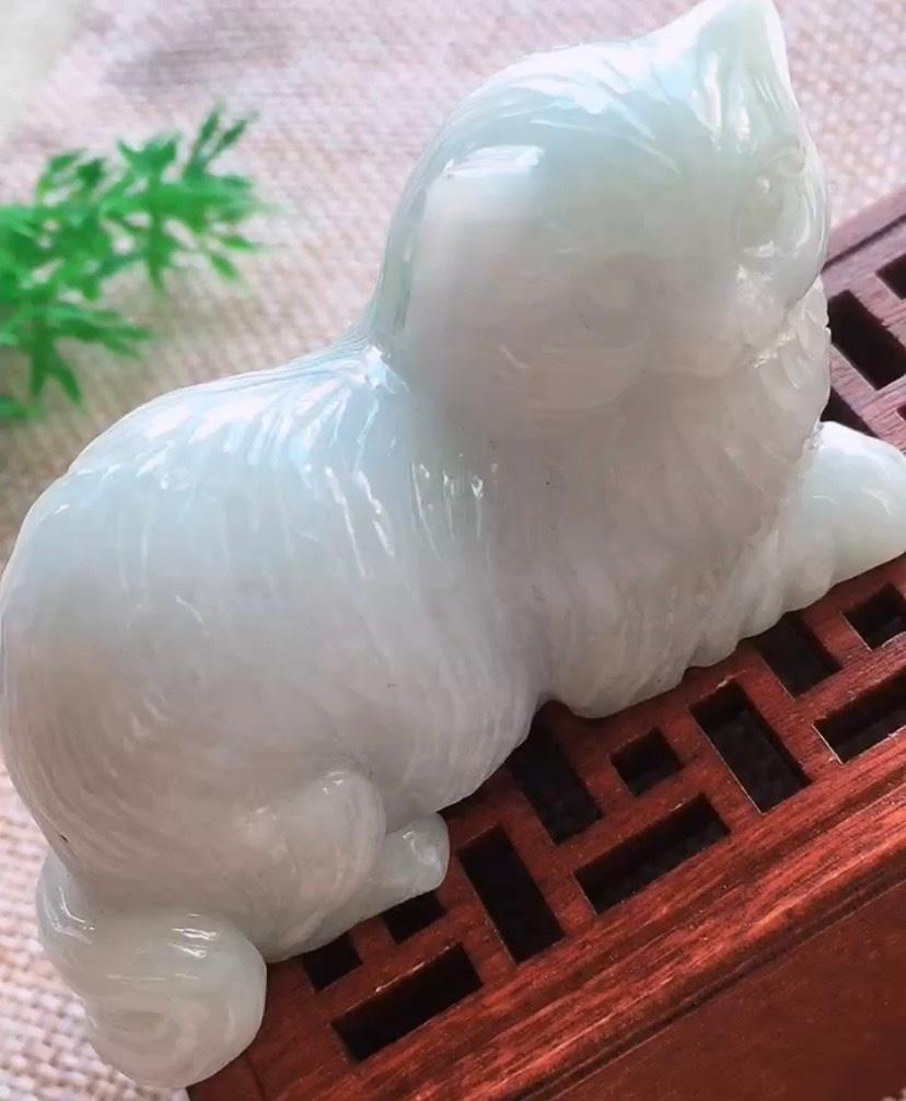 Mèo Ngọc phỉ thúy thiên nhiên Jadeite A