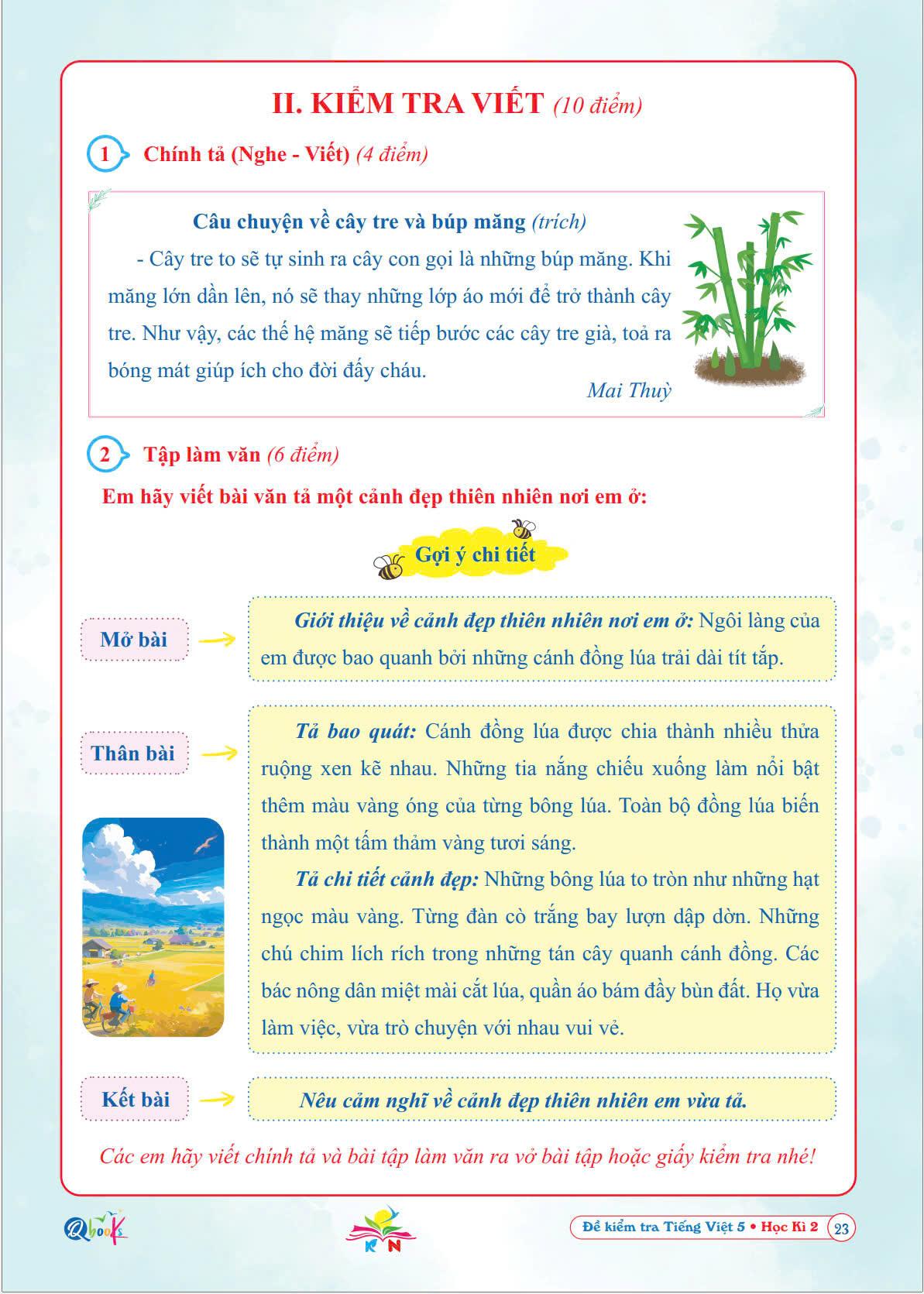 Đề kiểm tra TIẾNG VIỆT 5 Học kì 2 - Kết Nối - Bản Quyền