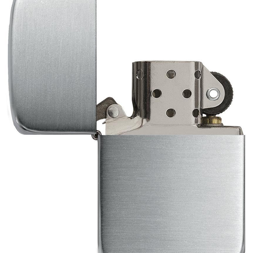 Bật Lửa Zippo Bạc Nguyên Khối Tái Bản 1941 Satin