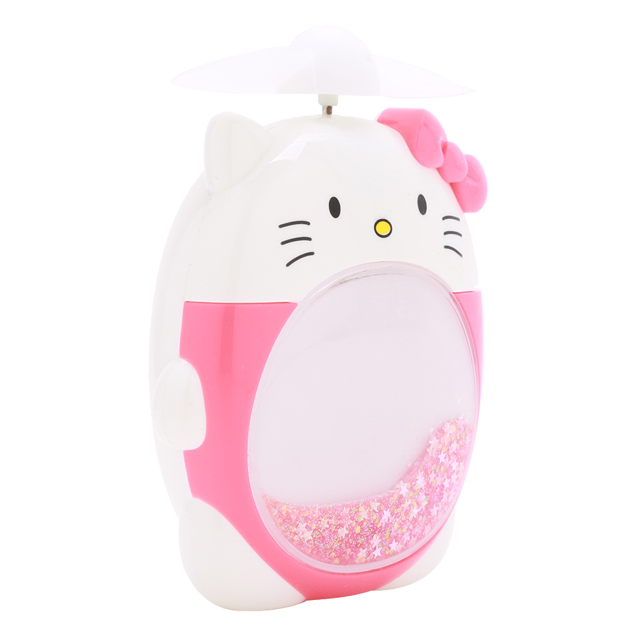 Quạt Sạc Mini - Kitty Đỏ