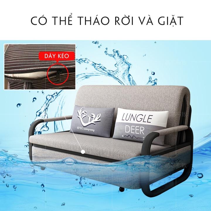 Sofa giường thông minh, giường gấp gọn thành ghế sofa tiện dụng kích thước 1m28x1m9