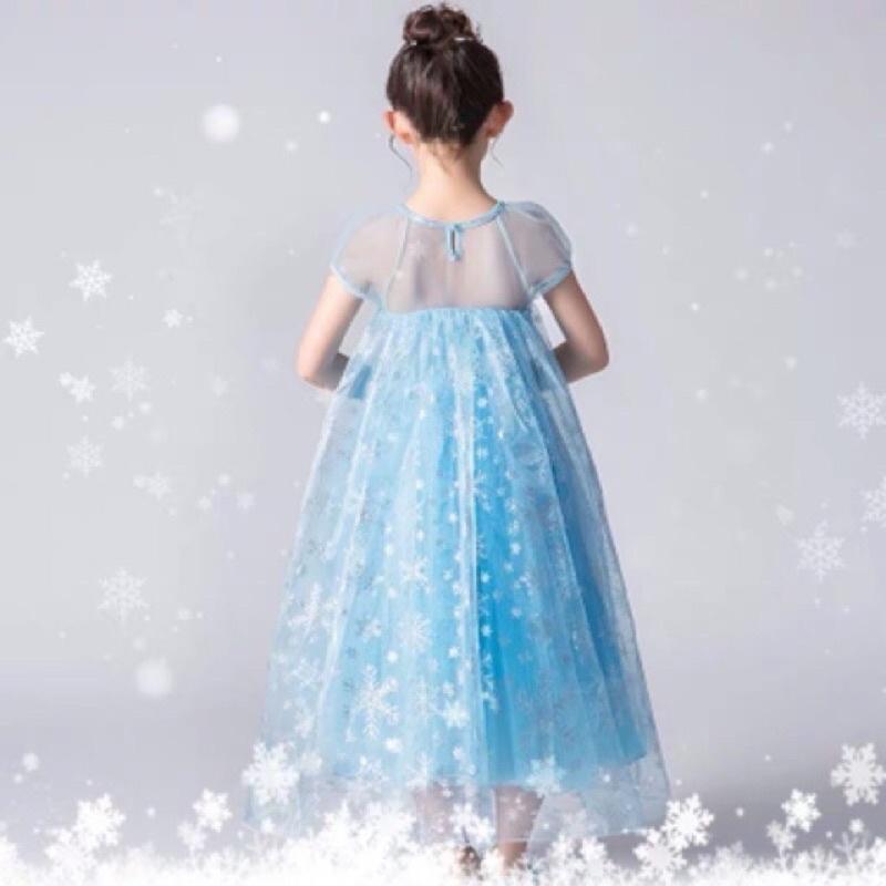 Đầm Elsa dài váy Elsa bé gái công chúa hàng xịn