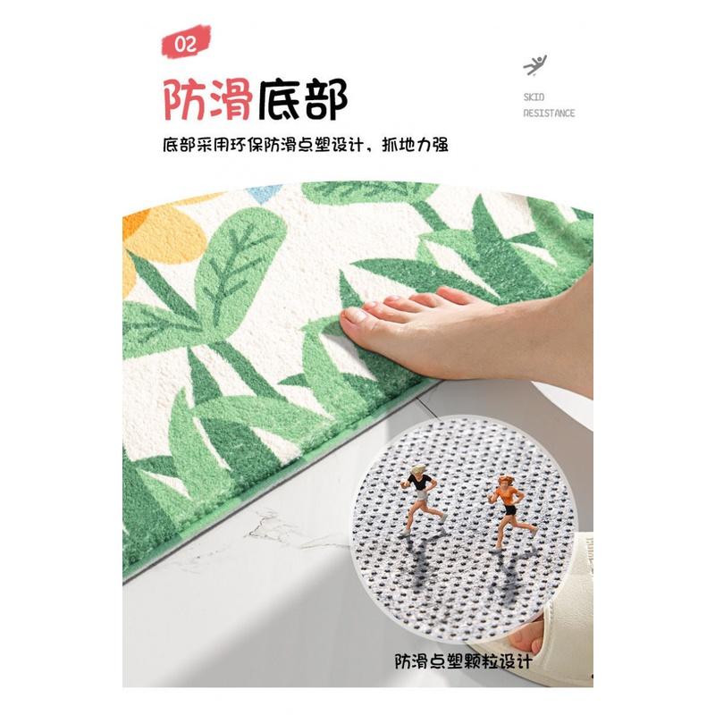 Thảm Lót Sàn Thấm Hút Nước Chống Trượt Cho Phòng Tắm/Phòng Ngủ/Nhà Vệ Sinh